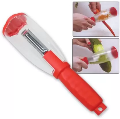 Vegetable peeler with saver box