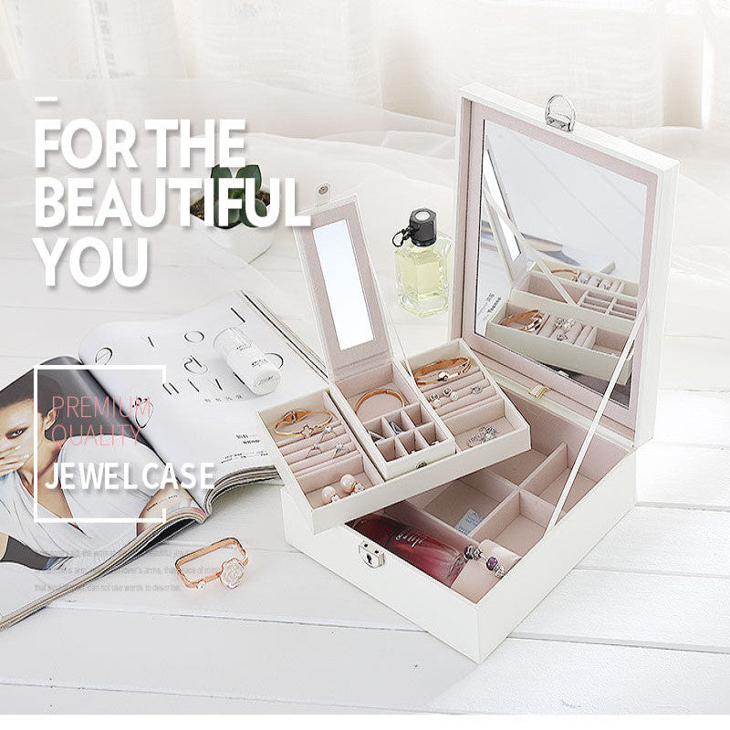 High-End Leather Jewelry Organizer