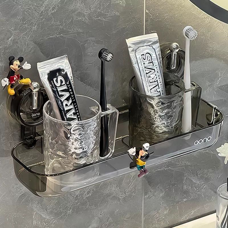 AONO Premium Bathroom Storage Rack – Suction Cup, No-Drill