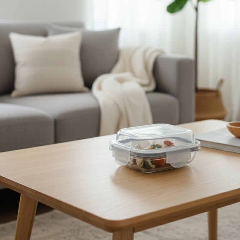 ServeNStore Square Glass Containers with Lids by Limon