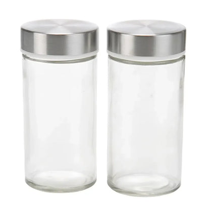 Revolving Glass Spice Jar Set Rack (16 Pc.)