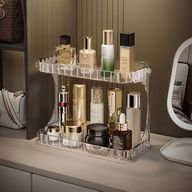 2 Tier Luxury Acrylic Makeup Organizer