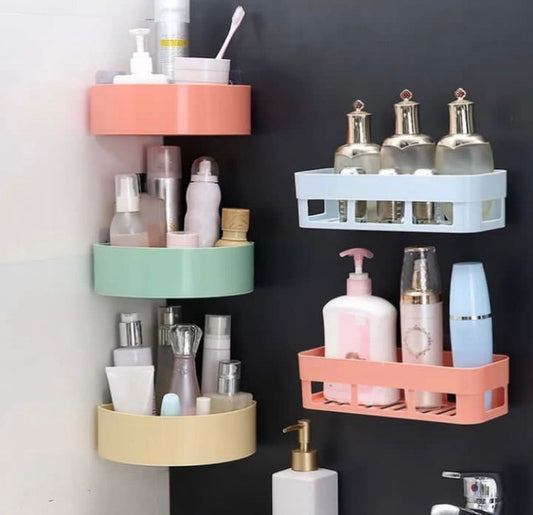 Wall Adhesive Bathroom Corner Multipurpose Holder