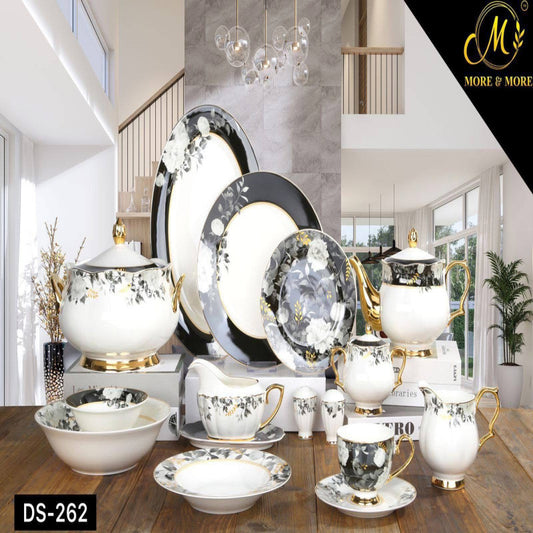 JOHANSON BROS Dinner Set – 65 & 89 Pcs Full Crockery for 8 & 12 Persons | Premium Ceramic Serving & Tableware Collection