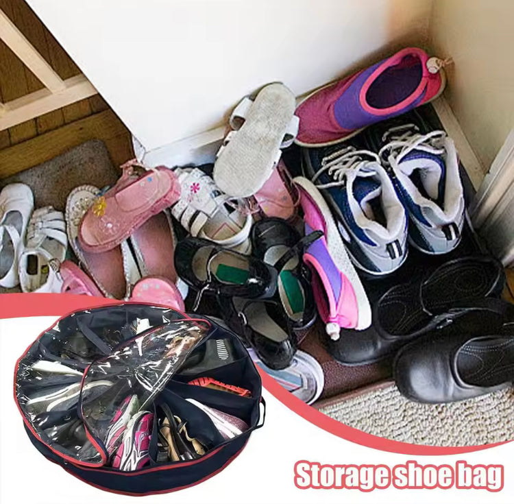 Round Shape Under the Bed / Wardrobe Shoes Organizer