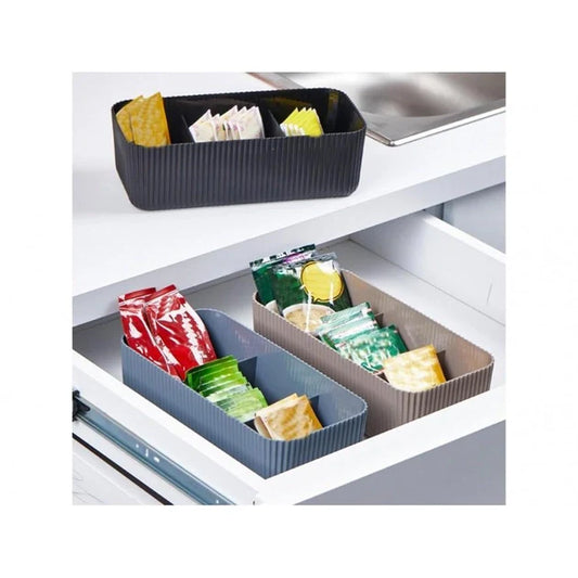 Plastic Three Compartment Shell Organizer