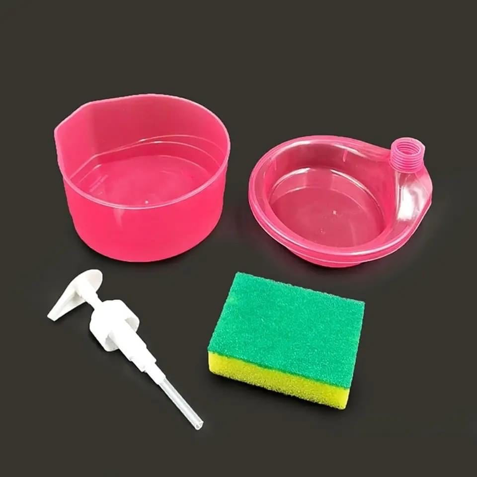 2 in 1 Soap Dispenser & Scrubber Holder