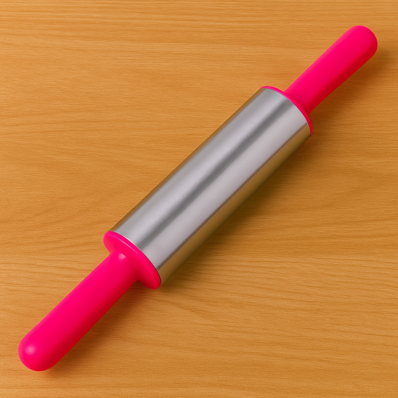 Mini Stainless Steel Rolling Pin – Heavy Duty Non-Stick Dough Roller