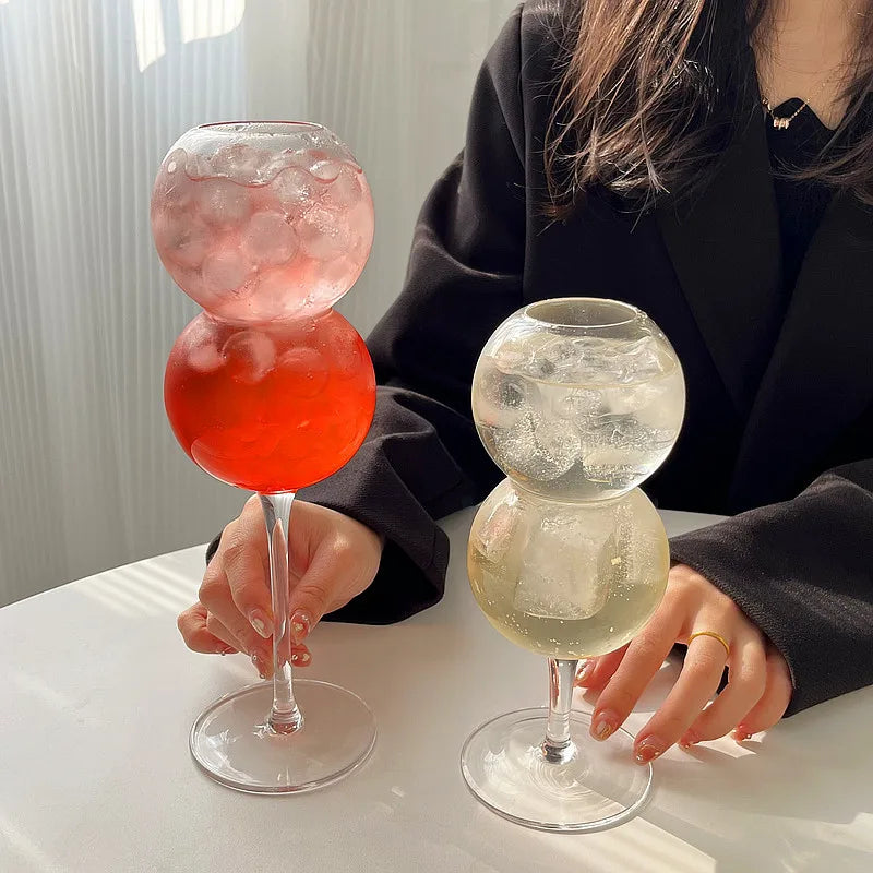 Exquisite Bubble Ball Cocktail Glass