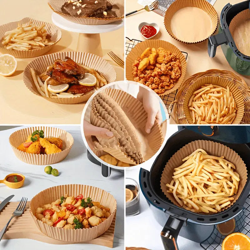 50 PIECES DISPOSABLE AIR FRYER PAPER LINERS