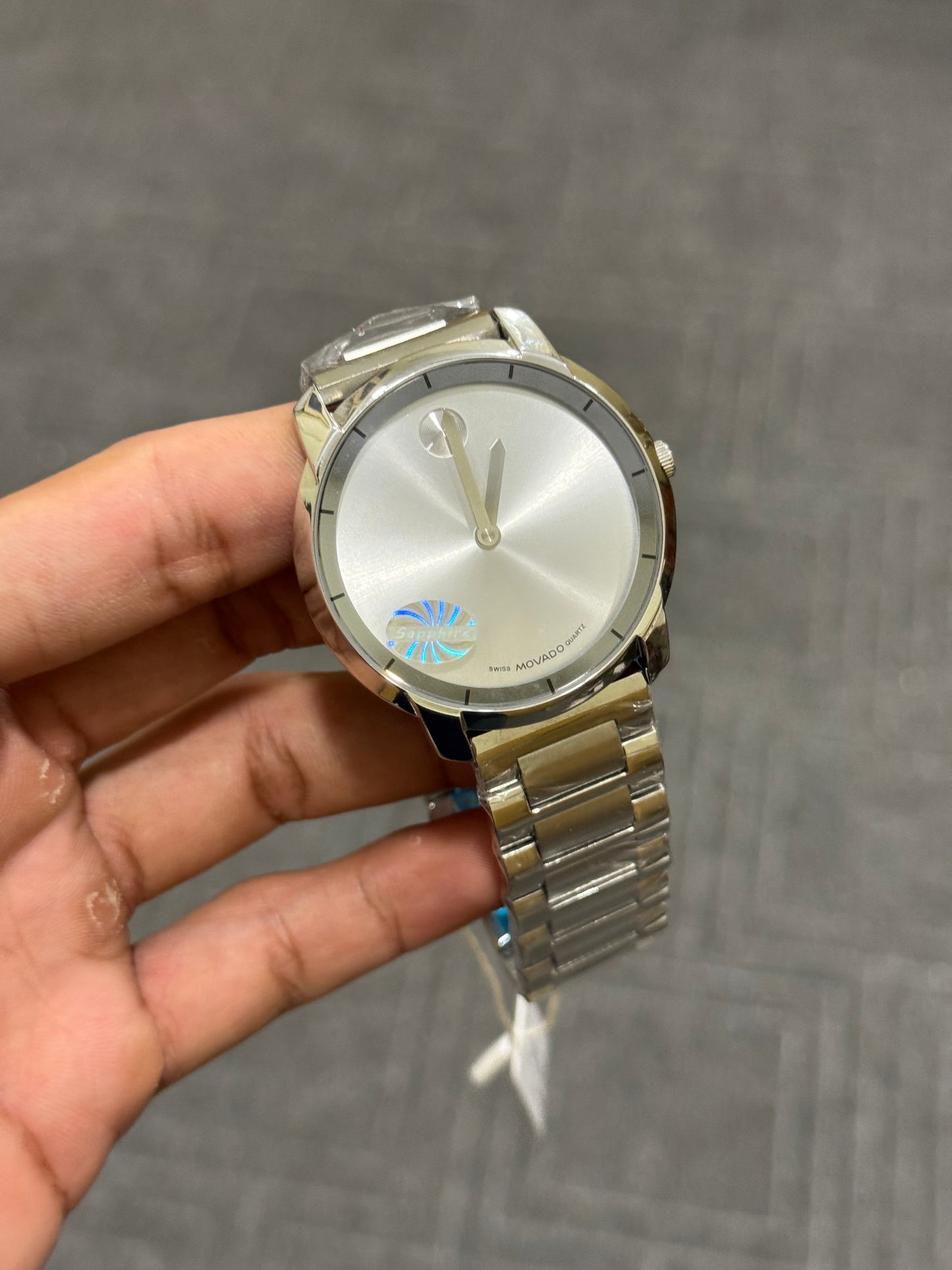 Movado Silver White