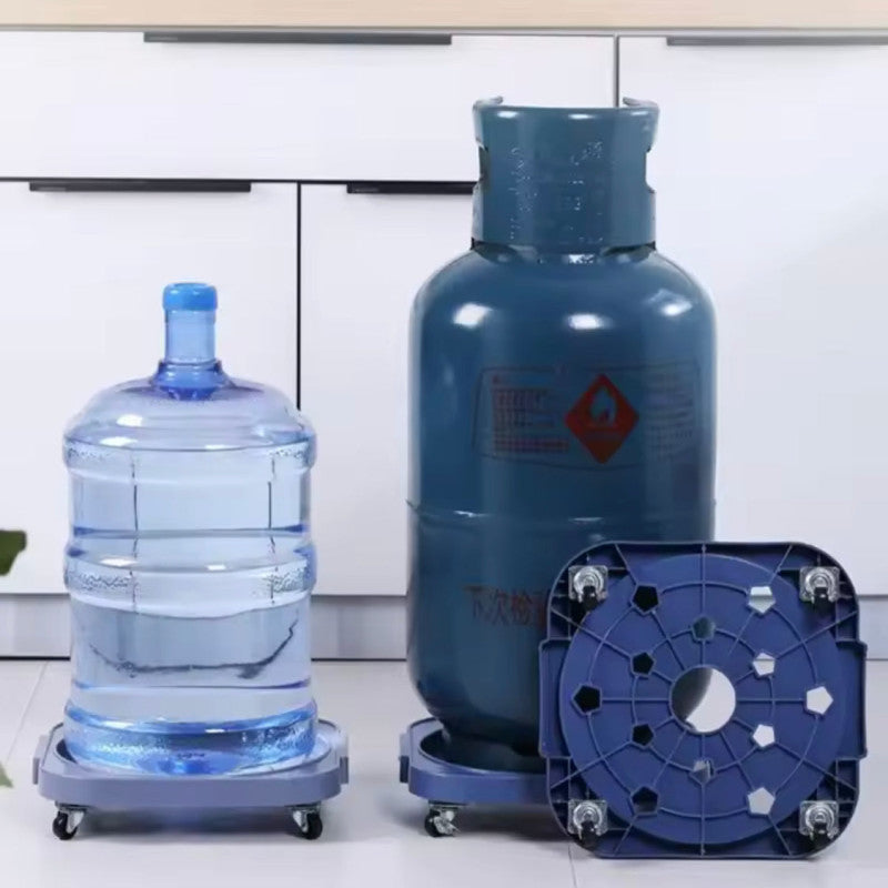 Gas Cylinder Base With Wheels, Heavy Duty Stand With Wheels, Movables Holder For Bottles And Plants