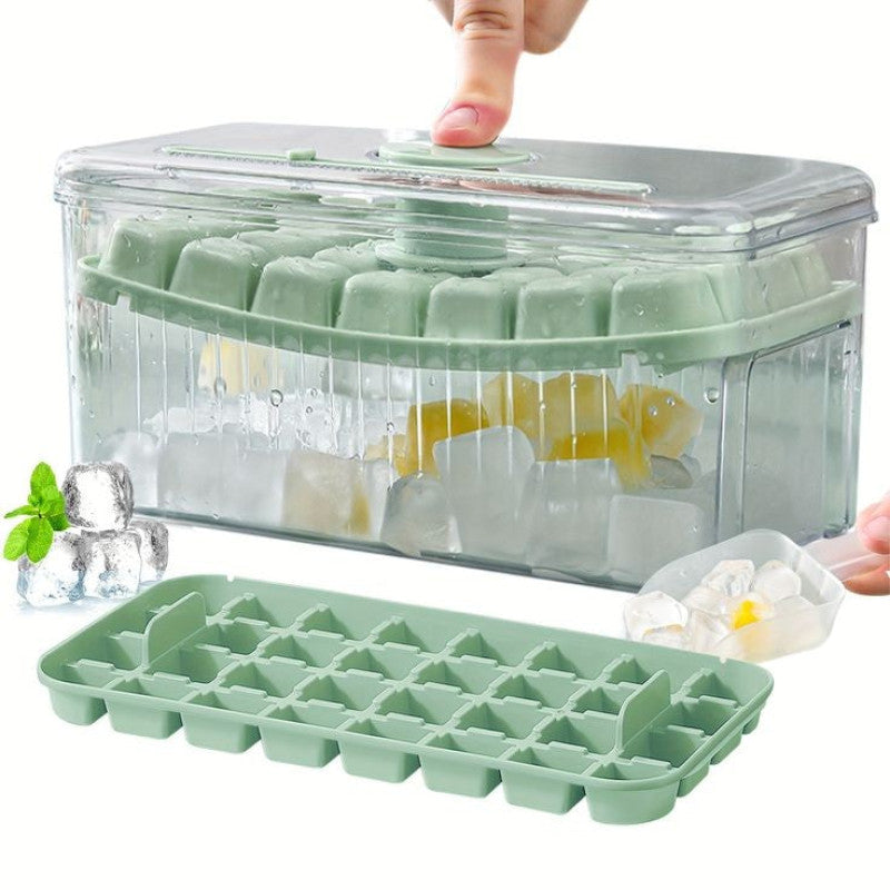 Ice Cube Tray with Lid and Storage Bin – BPA-Free Freezer Organizer | Adornia.pk