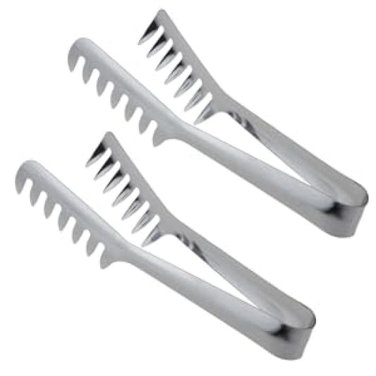 Stainless steel nudel tong.