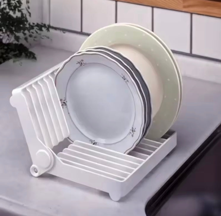 Foldable Kitchen Dish Plates Mugs Drying Rack