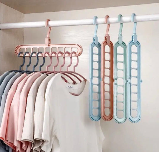 9 Holes Multifunctional Clothes Hanger
