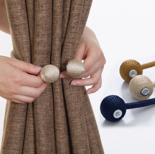 2Pcs Magnetic Ball Curtain Holder