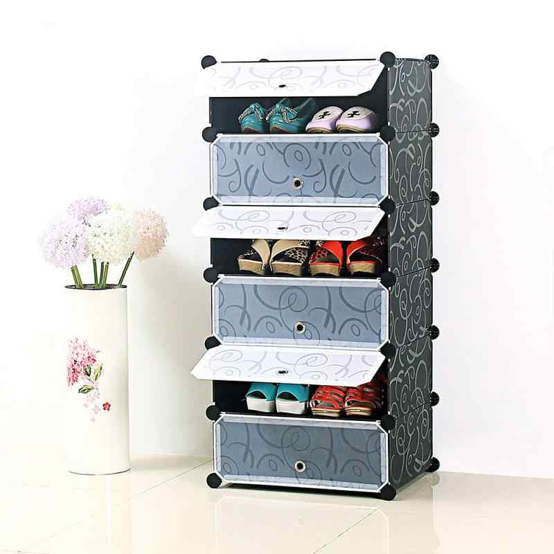 Elite Frosted Series Modular Shoe Rack (3-Tier & 4-Tier Options)