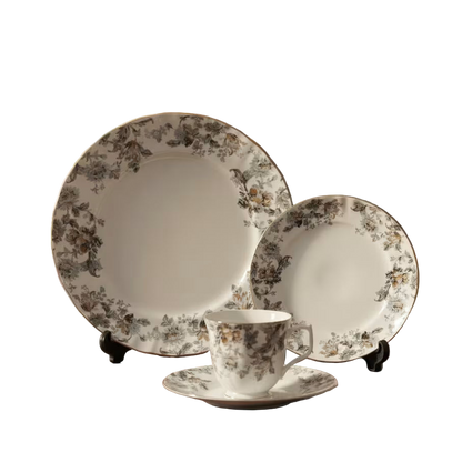 Royal Albert-Inspired 24-Pcs Plate Set – Design : 2204-F