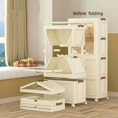 3-Layer Large Capacity Folding Storage Cabinet