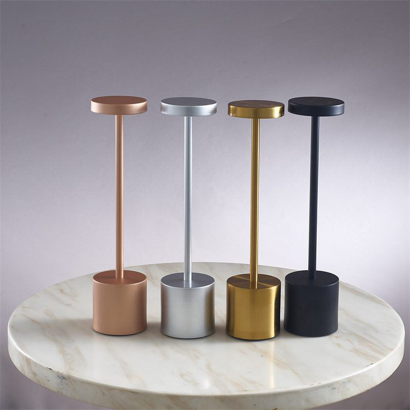 Seek Modern Rechargeable Table Lamp – Slim Metal Body with LED Light