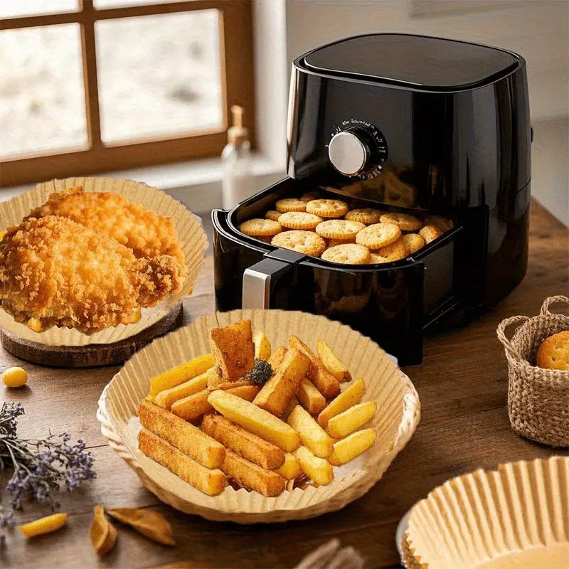 50 PIECES DISPOSABLE AIR FRYER PAPER LINERS