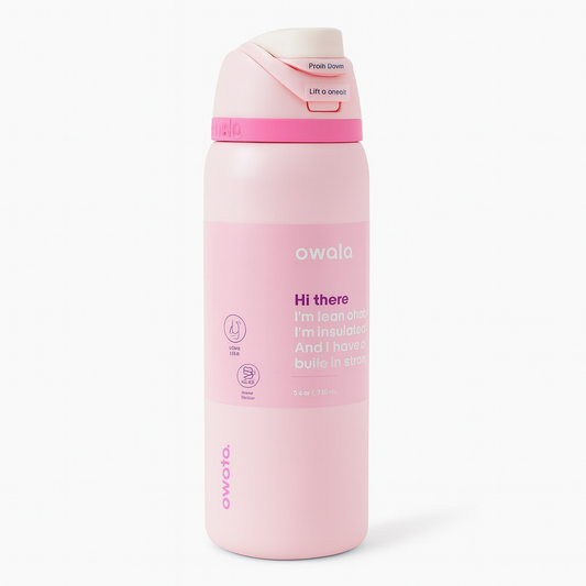 Owala FreeSip Water Bottle - 32oz | Pink