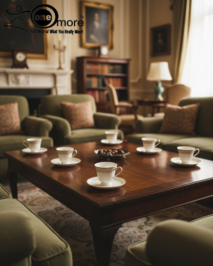 Sophisticated Porcelain Cup & Saucer Set