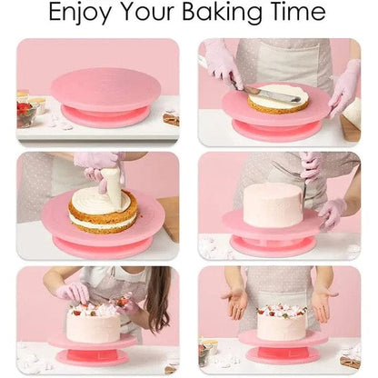 Cake Turnable Rotating Baking Tool Stand