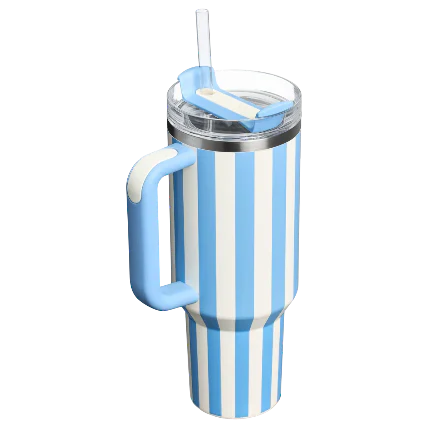 The Quencher H2.0 Flowstate™ Tumbler | 40 OZ - Cornflower Cabana Gloss