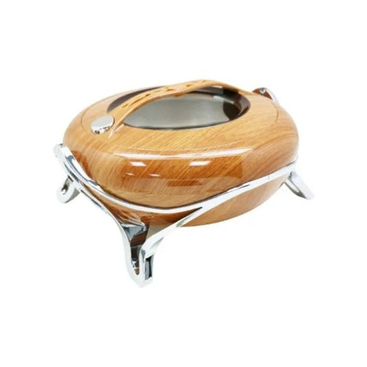 HotPot 5Ltr Light Wood+Silver