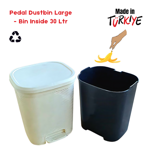 Pedal Dustbin - 30 Ltr - Bin Inside