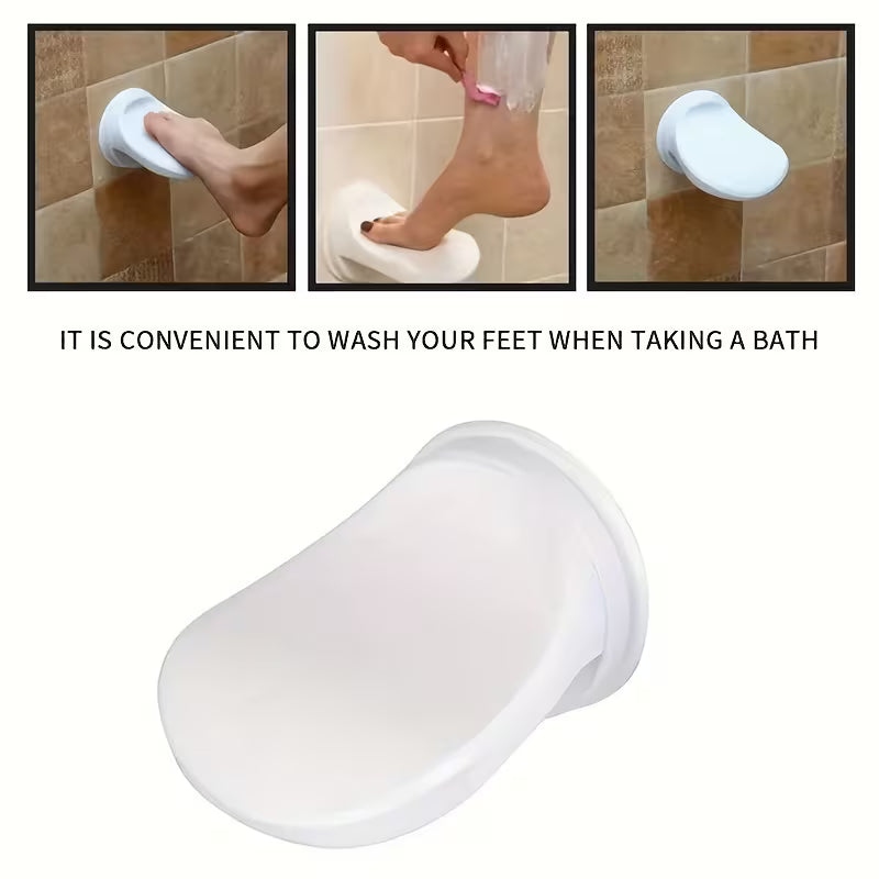 Foot Shower Pedal | Shower Foot Rest with Suction Cup