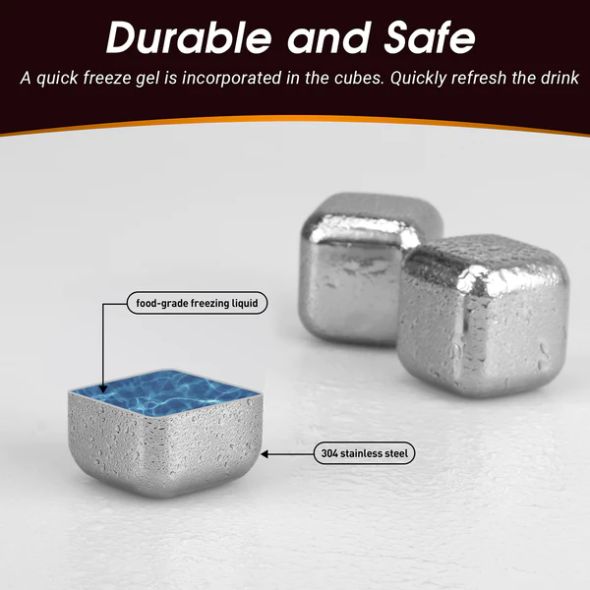 304 Stainless Steel Ice Cube Stone