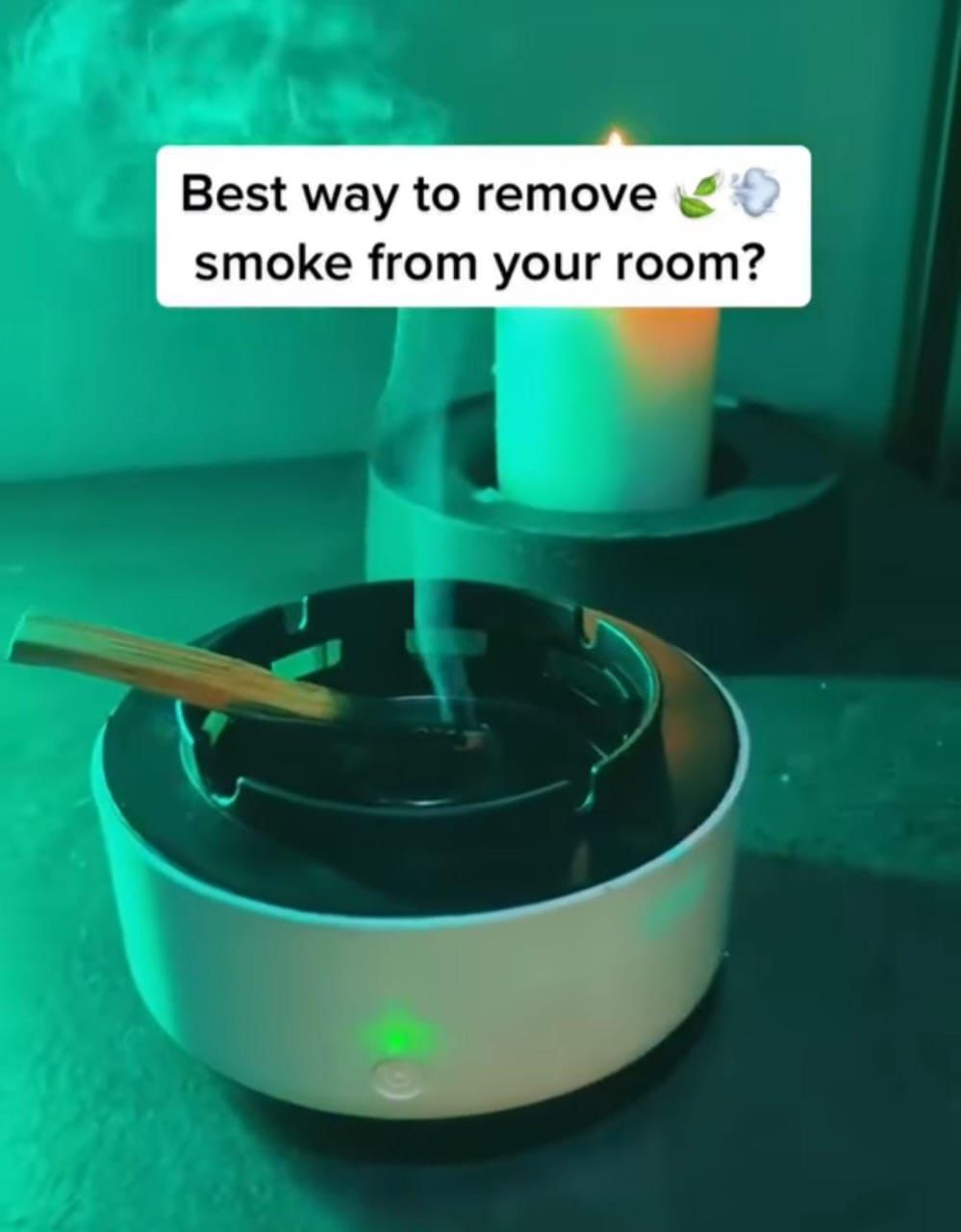 Anti-smoke Ashtray Air Purifier Portable Anti-odor Smokeless Ashtray