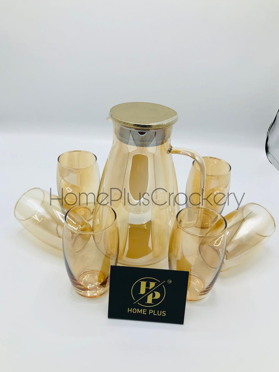 7-Piece Glass Water Set - Elegant Hydration