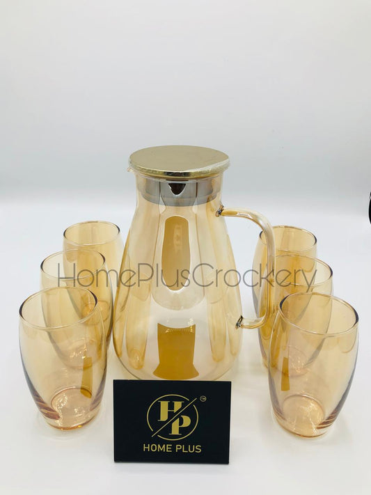 7-Piece Glass Water Set - Elegant Hydration