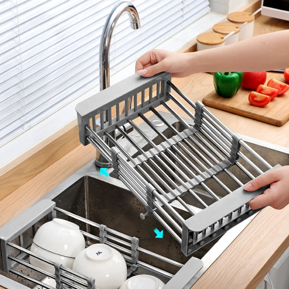 Retractable Tableware Dish Drying Holder