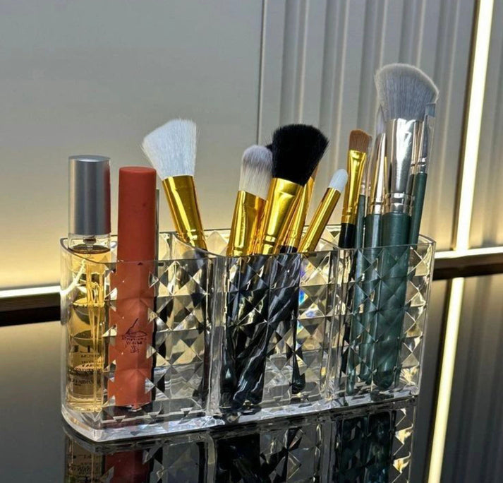 3 Grids Acrylic Cosmetics Makeup Organizer