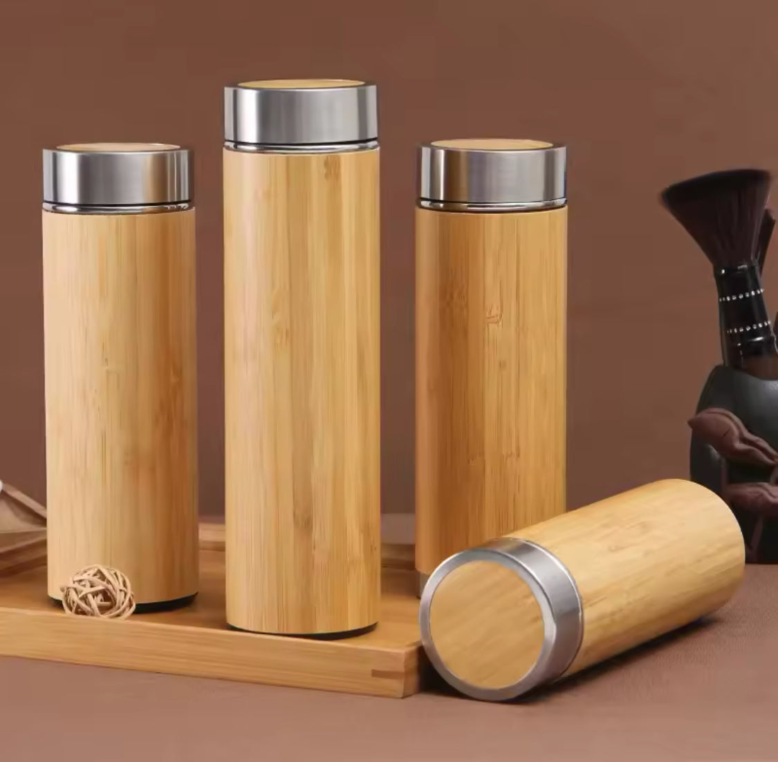 600ml Bamboo Shell Water Bottle