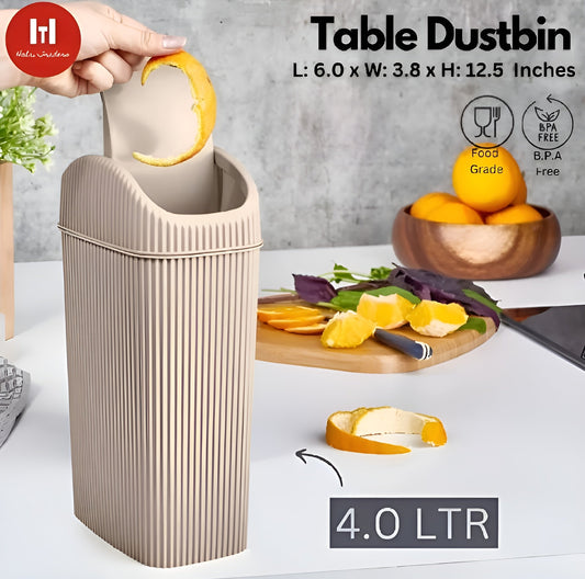 Deco Table Dustbin 4ltr