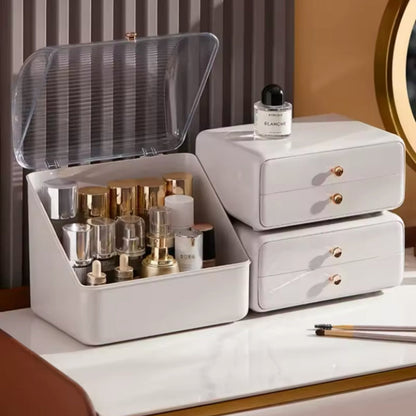 Makeup Organizer Stand Holder Box, Drawer Type Dresser Shelf, Multifunctional Cosmetic Organizer