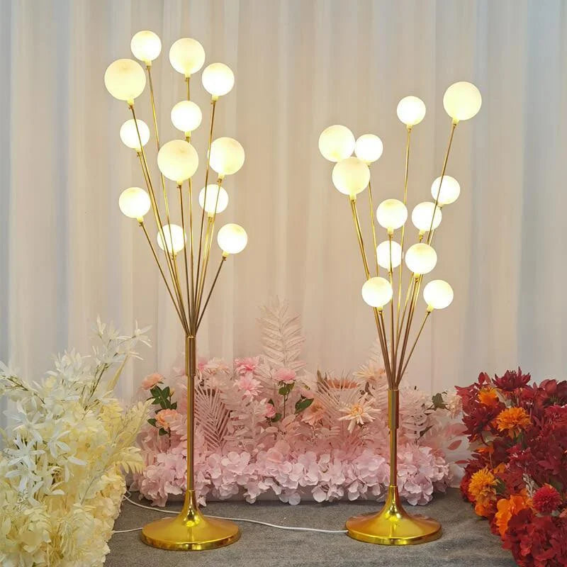 Luminous large Metal Gold Chrome Floor Tree