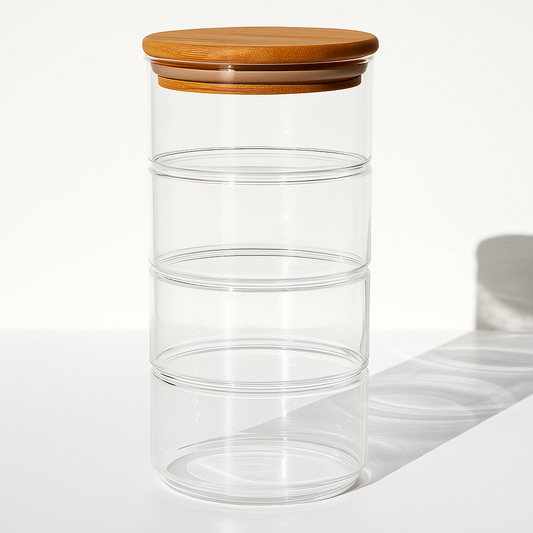 4 Layer Glass Food Container