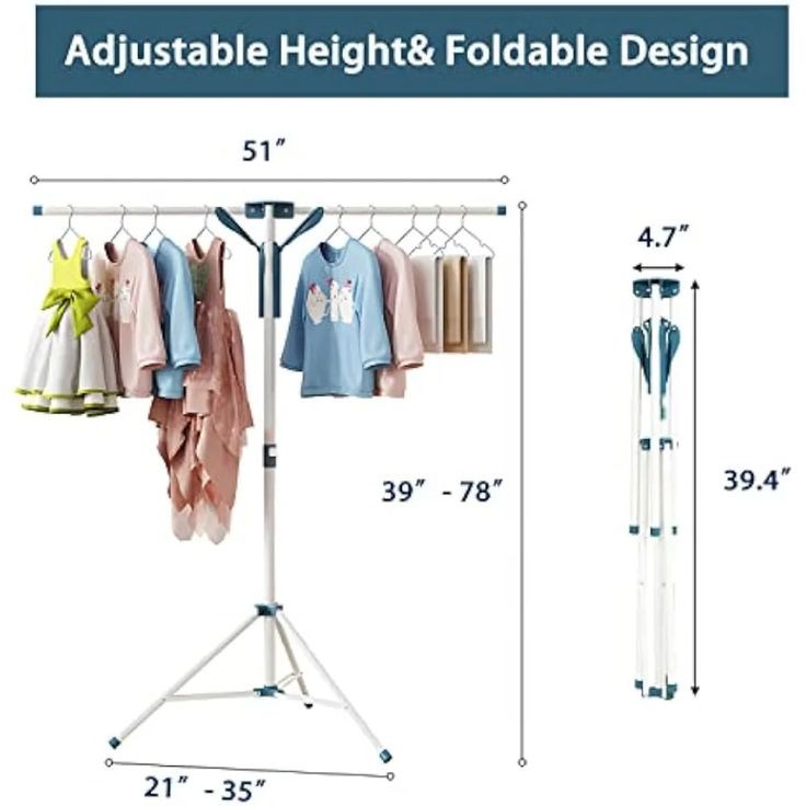 Foldable Clothes Drying Rack