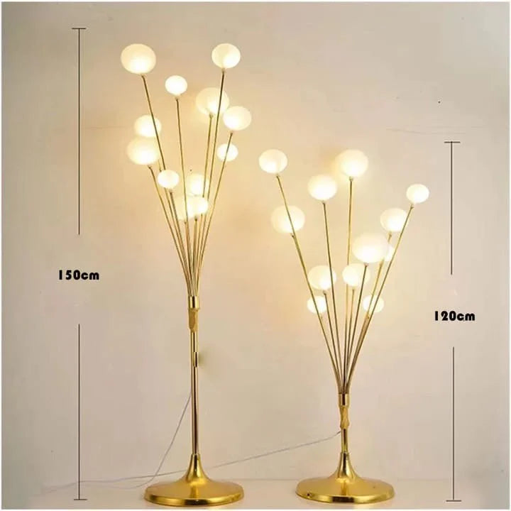 Luminous large Metal Gold Chrome Floor Tree