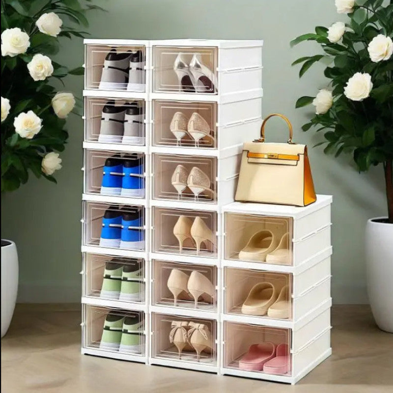Rack3-Layer Foldable Heavy-Duty Shoe Rack | Multi-Tier Home Shoe Organizer