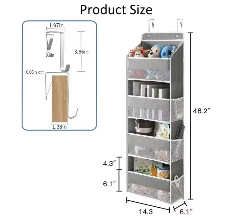 Four Layers Non-Woven Over the Door Organizer