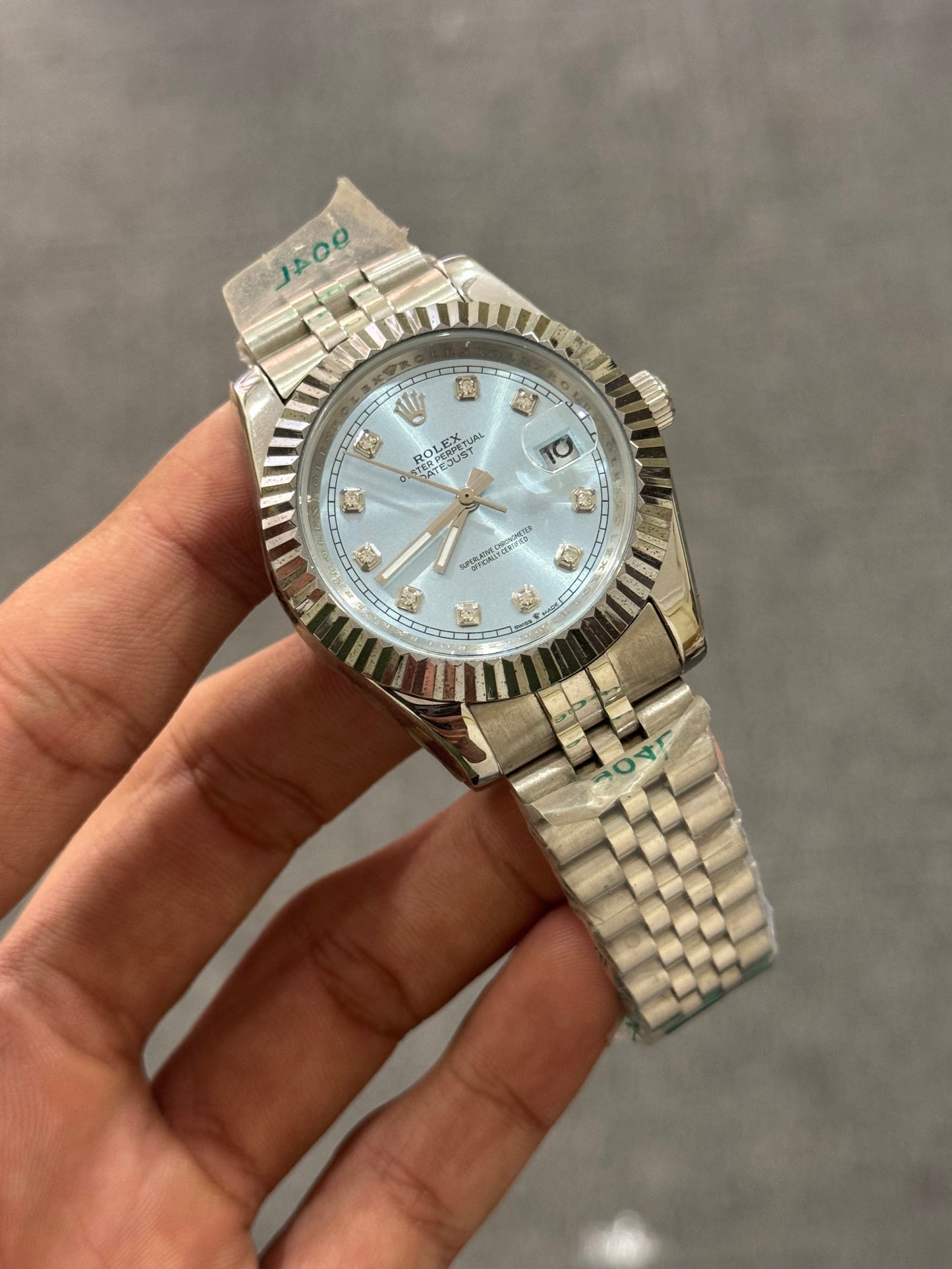 Datejust silver jubliee Skyblue diamond