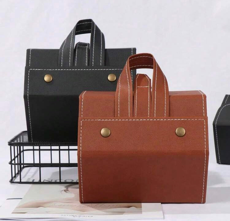 Foldable Portable Glasses Box PU Leather Sunglasses Organizer